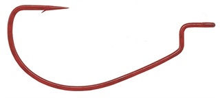 Gamakatsu Offset X-Wide Gap Red Worm Hooks 6-Pack