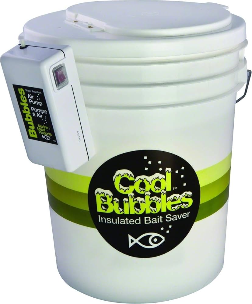Marine Metal Products 5 Gallon Cool Bubbles Insulated, Aerated Bait Container
